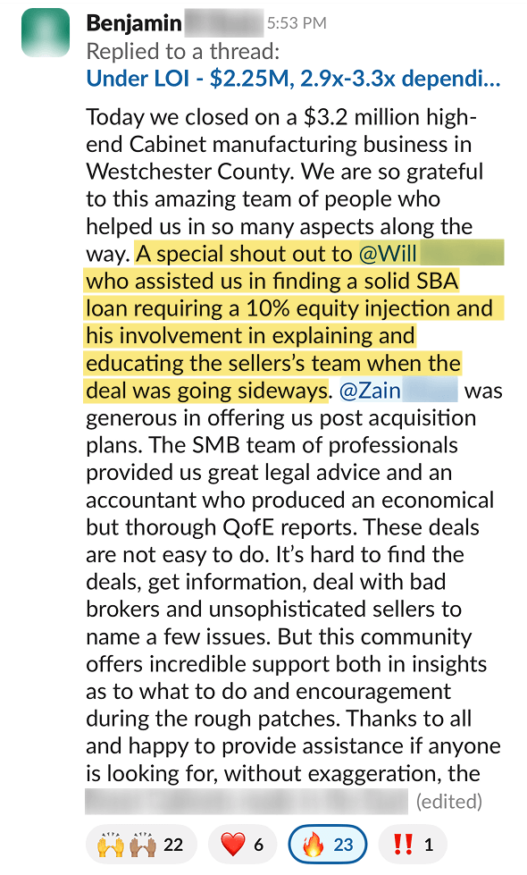 Benjamin testimonial Benjamin testimonial