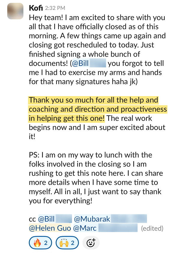 Kofi testimonial Kofi testimonial