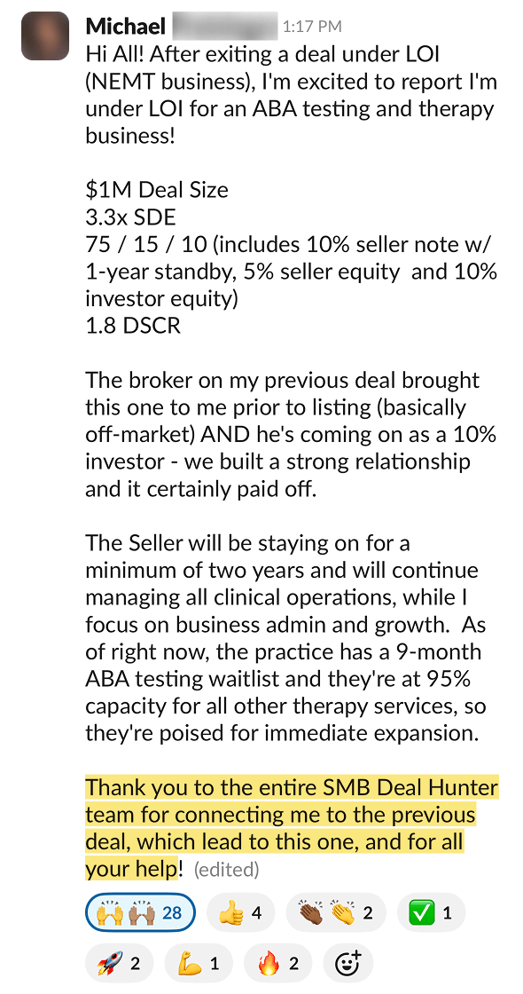 Michael testimonial Michael testimonial